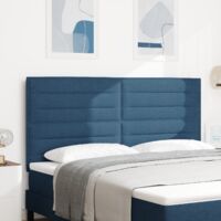 Tête de lit avec tête de lit Bleu 180 cm tissu vidaXL