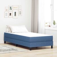 vidaXL Matelas de Lit avec matelas Bleu 80 x 200 cm tissu