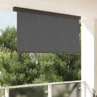 Vidaxl – Volet roulant manuel anthracite 200 x 250 cm – Tissu polyester respirant avec revêtement PA – Mécanisme de manivelle – Protection UV