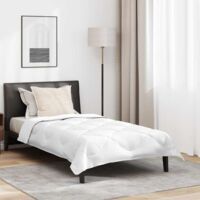 vidaXL Couette avec oreiller 2 pcs Blanc Microfibre