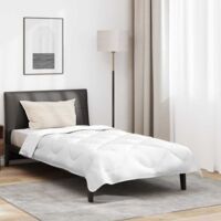 vidaXL Duvet Set with Pillow 2 pcs White Microfiber
