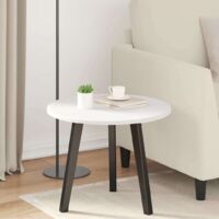 vidaXL Plateau de table Blanc Ø 50 x 1,5 cm Bois d'ingénierie