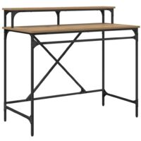 vidaXL Bureau Chêne artisanal 100 x 50 x 90 cm Bois d'ingénierie