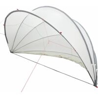 Vidaxl – Dôme de piscine pliable 472 x 460 x 229 cm – Fibre de verre résistant aux UV – Système de pliage facile – Protection contre intempéries