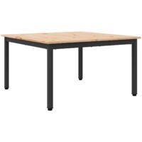vidaXL Coffee Table Natural 80 x 80 x 45 cm Solid Pine Wood