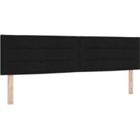 Tête de lit Autre avec tête de lit Noir 180 cm tissu vidaXL