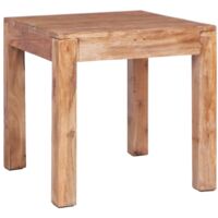 Table basse 53x50x50 cm bois d'acajou massif vidaXL