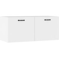 vidaXL Armoire murale blanc 80x36,5x35 cm bois d'ingénierie