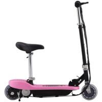 vidaXL Trottinette électrique avec siège 120 W Rose