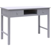 vidaXL Bureau Gris 110 x 45 x 76 cm Bois