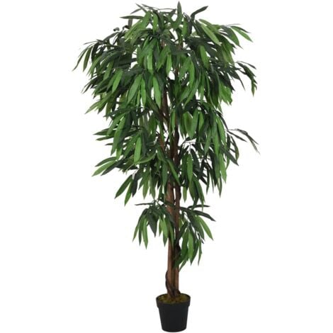 Artificial Mango Tree 300 Leaves 80 cm Green vidaXL