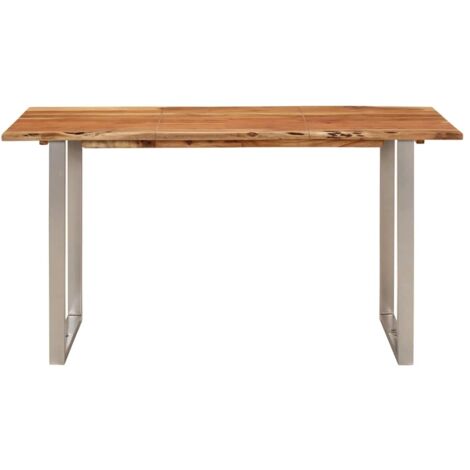 vidaXL Esstisch 140×70×76 cm Akazie-Massivholz