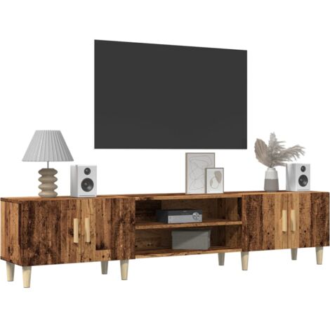 TV Cabinet Old Wood 180x31.5x40 cm Engineered Wood vidaXL