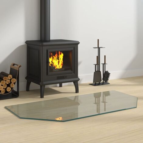 Placa de vidrio para chimenea hexagonal 100x50 cm vidaXL (1/5)