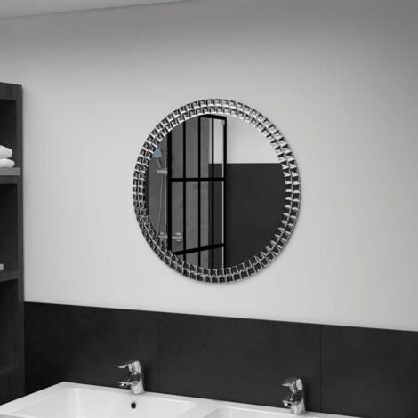 Wall Mirror 60 cm Tempered Glass vidaXL