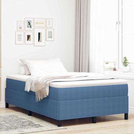Estructura de cama Azul 120 x 190 cm Telas de pana vidaXL (1/5)
