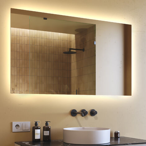 Espejo de baño  LED (120x70) Espejo con iluminación LED (LED058)