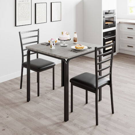 Ensemble table à manger avec 4 chaises en velours - 139 x 80 x 75 cm - MDF et pieds en métal doré - Blanc + vert foncé | Leroy Merlin