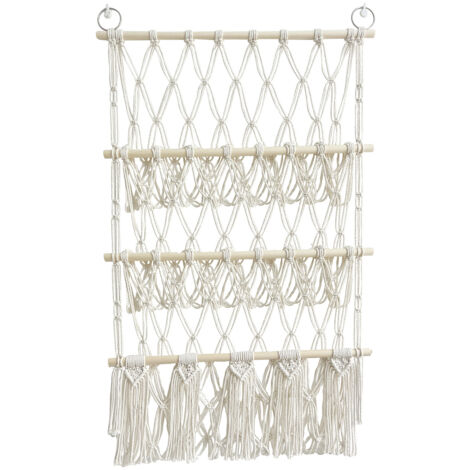 Rangement de jouets en peluche, organisateur suspendu pour chambre d'enfant, hamac, corde en coton tissée à la main, organisateur suspendu pour chambre d'enfant, salle de jeux (1/5)