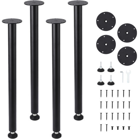 Lot de 4 Pieds de Meubles Réglables 76cm,Pied Meuble en Métal Pieds Canapé,Pieds De Meubles Salle Bain,pour Lit Table Canapé (1/5)