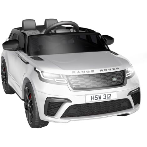 Lunsy – Voiture électrique pour enfants 12V – Télécommandée avec batterie rechargeable 4.5Ah – Amortisseurs aux quatre roues – Pour 2 passagers – Blanc - 700MA