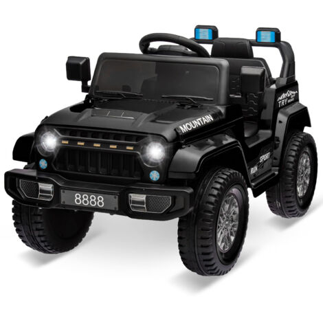 Lunsy – Voiture électrique télécommandée 12V 4.5Ah pour enfants 3-8 ans – 2 moteurs 35W – Contrôle manuel et télécommande – Phares et musique