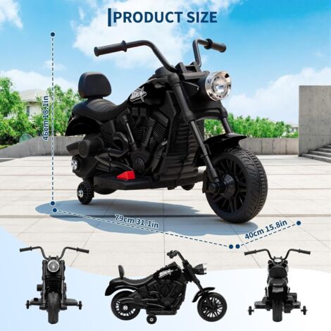 Moto électrique Honda Pour Enfants – 18 Mois Et + – Moteur 30W, Batterie 6V 4Ah, Vitesse 2-3 Km/h – Max 25 Kg – Gris