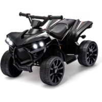 Quad électrique Enfant 6V, Voiture électrique Enfants, avec Phares LED,Musique, Klaxon,70 x 42 x 45 cm électrique Enfant de 3 Ans poignée et Selle Ergonomique,noir
