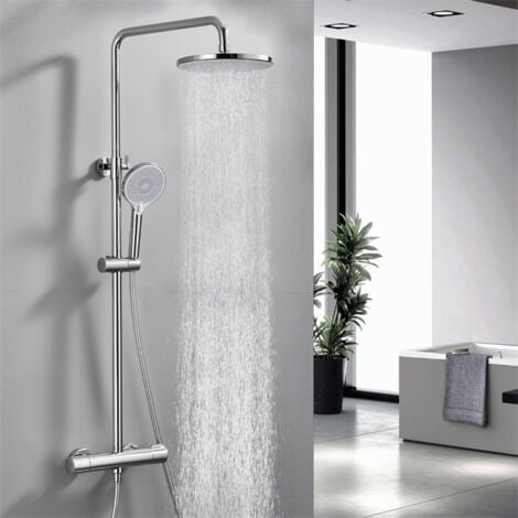 Colonne Doccia Termostatiche Sistema Doccia con Miscelatore Termostatico Colonna Doccia Rubinetto in Ottone Set Doccia Barra Regolabile