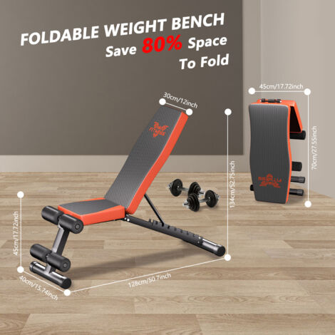 Banc De Musculation Pliable NICEPEOPLE - 660LBS/300kg - 8 Positions Dossier - Neuf