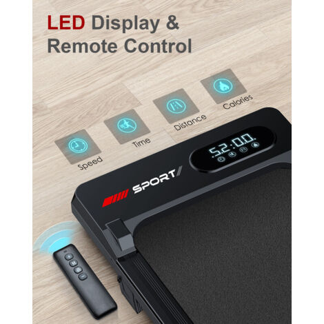 Tapis De Course Électrique - Tapis De Marche Avec Télécommande Et Écran LED - Vitesse Max 8 Km/h