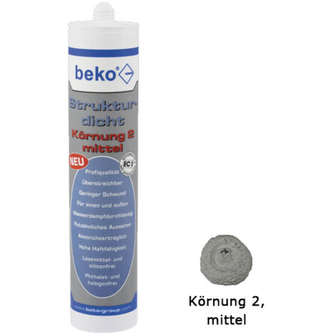 Beko Strukturdicht 310ml weiß-strukturiert, Körnung 2 mittel 230332