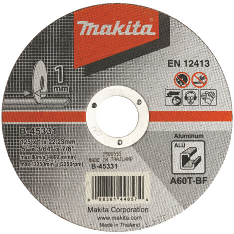 Makita Trennscheibe Ø 125 mm 1,0 mm A60T-BF Aluminium B-45331