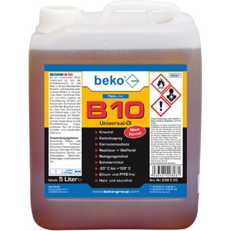 beko TecLine B10 Universal-Öl 5 l Kanister 298 5 05