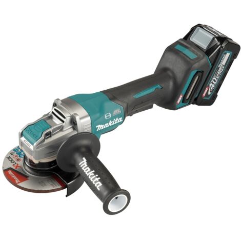 Makita Akku-Winkelschleifer GA047GZ, 40 V, incl. Schruppscheibe, Zubehör, Karton