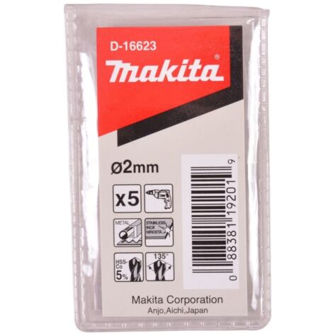 Makita HSS Co Metallbohrer Ø 2,0mm Länge 49mm 5 Stück D-16623 (1/2)