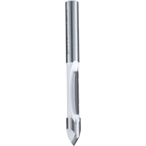 Makita Ausstech- und Kopierfräser Ø 6 mm Schaft Ø 6,35 mm Fräser 19 mm Arbeitslänge 65 mm Gesamtlänge D-47771 (1/4)
