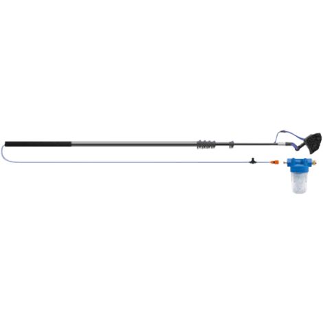 Kit brosse et lance télescopique pour lavage des panneaux photovoltaïques et solaires (1/5)