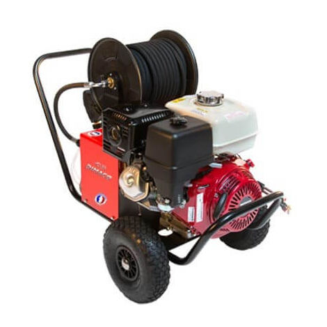 Nettoyeur haute pression thermique essence 240 Bar – Débit 900 l/h – Transmission directe pour performance accrue – Châssis acier mécano-soudé – Dimaco - TSL 15-240