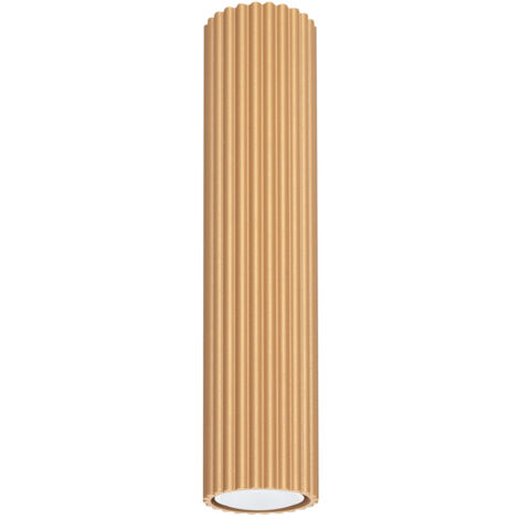 Lámpara de techo Karbon dorado aluminio 1xGU10  6.5cm Sollux