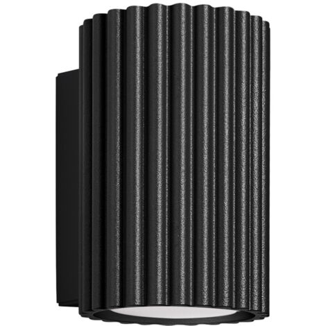 Lámpara de pared Karbon negro aluminio 1xGU10  6.5cm Sollux