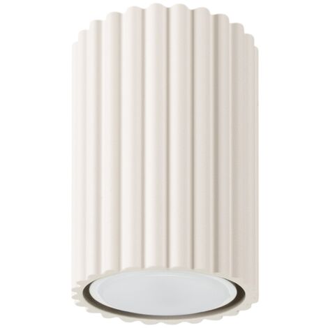 Lámpara de techo Karbon beige aluminio 1xGU10  6.5cm Sollux