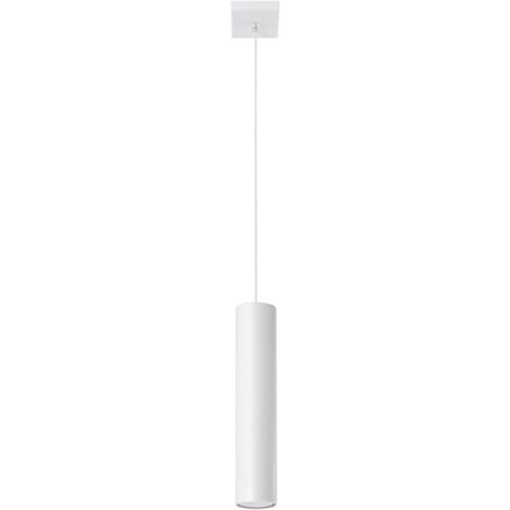 Lámparas colgantes Lagos blanco acero 1xGU10 8cm Sollux (1/5)