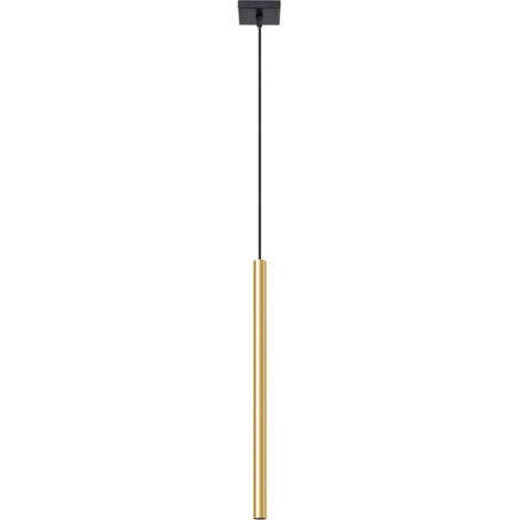 Sollux Pastelo Lámpara de techo colgante moderna y delgada, oro pulido, 1x G9