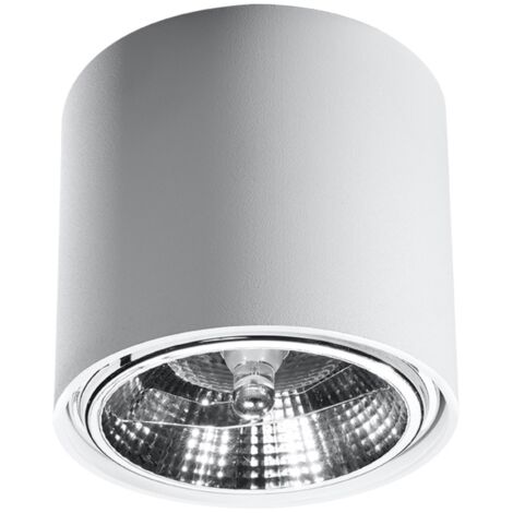 Lámparas de techo Tiube blanco aluminio 1xGU10/ES111  12cm Sollux