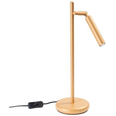 Lámpara de escritorio Pastelo dorado acero 1xG9 14cm Sollux (1/5)