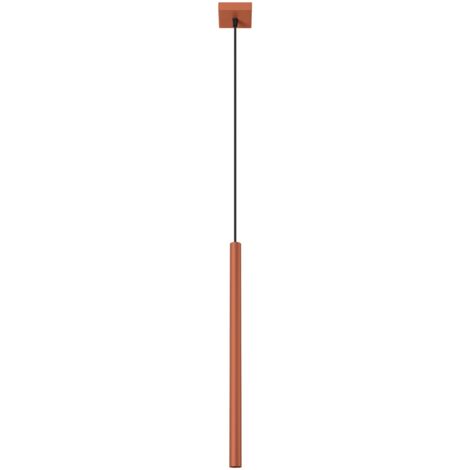 Lámpara colgante Pastelo ocre rojo acero 1xG9  8cm Sollux