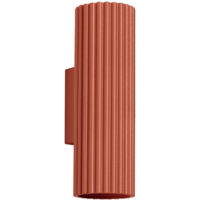 Sollux Karbon Lámpara de pared minimalista Up Down 20cm rojo ocre