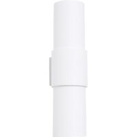 Lámpara de pared Flash blanco acero 2xE27 10cm Sollux