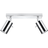 Lámparas de techo Ring cromo acero 2xGU10 30cm Sollux